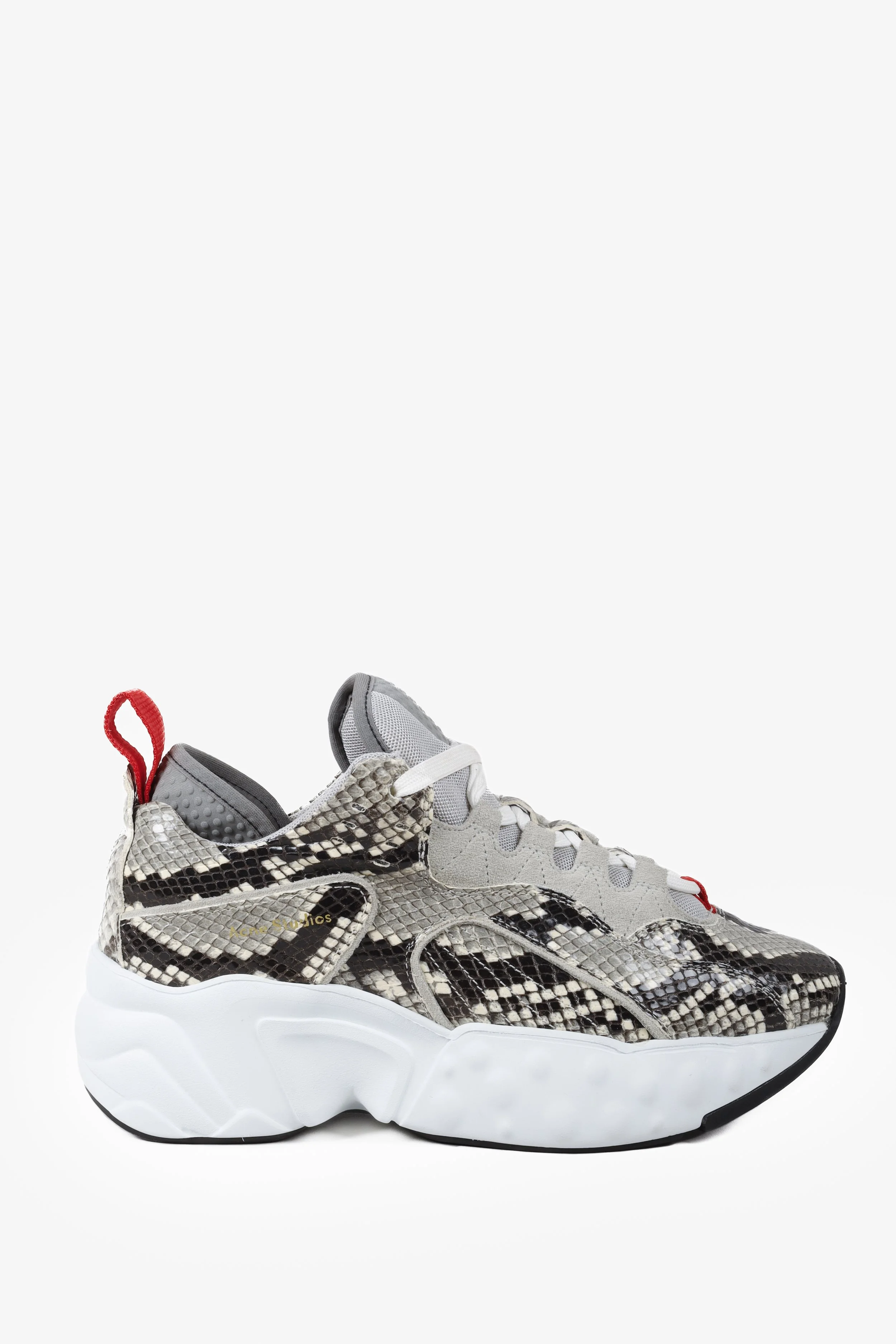 Acne Studios Manhattan Snake S9 Grey Sneakers BLOGGER ARMOIRE